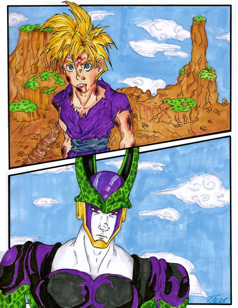 Gohan vs Cell by swirlingdimension - Fanart Central