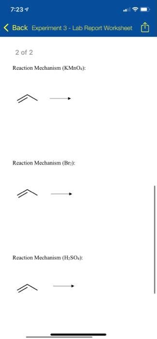 Solved Reaction Mechanism ( KMnO4) : Reaction Mechanism ( Br | Chegg.com