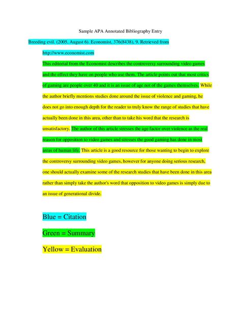 Annotated Bibliography Paper 9+ mla bibliography templates – ISBAGUS