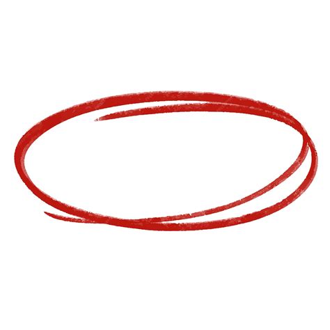 Premium Vector | Hand drawn red pen circle loop hand made red pencil