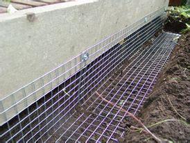 Wildlife proof fencing works for animals that burrow (skunks, raccoons ...