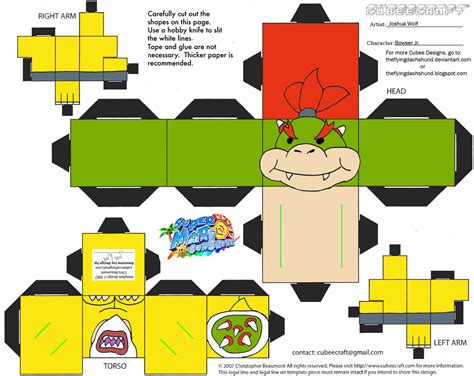 Bowser Jr from Super Marioworld Paper Toy | Free Printable Papercraft ...