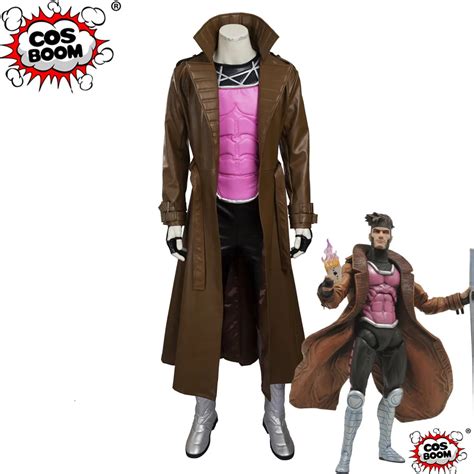 COSBOOM X Men Gambit Costume Adult Men's Superhero Halloween Costumes X ...