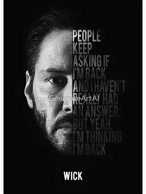 "John Wick Baba Yaga " Poster for Sale by GenerateArtAI | Redbubble