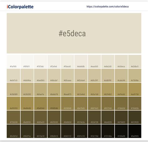 Light Beige Color | e5deca information | Hsl | Rgb | Pantone