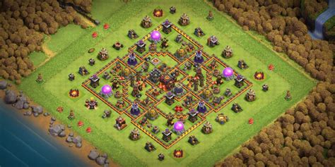 2022 COC TH10 Base layout with Copy Link of layout - Base of Clans