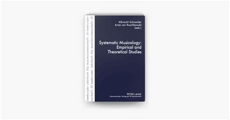 ‎Systematic Musicology: Empirical and Theoretical Studies on Apple Books