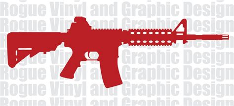 AR-15 Decal / Sticker Very Detailed AR15 M-16 M16 2nd | Etsy