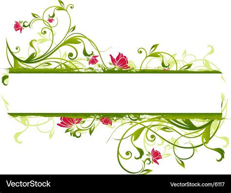 Floral banner design Royalty Free Vector Image