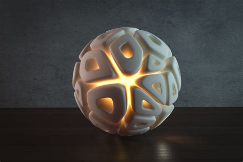 Voronoi sphere lamp HQ-version 3D model 3D printable | CGTrader