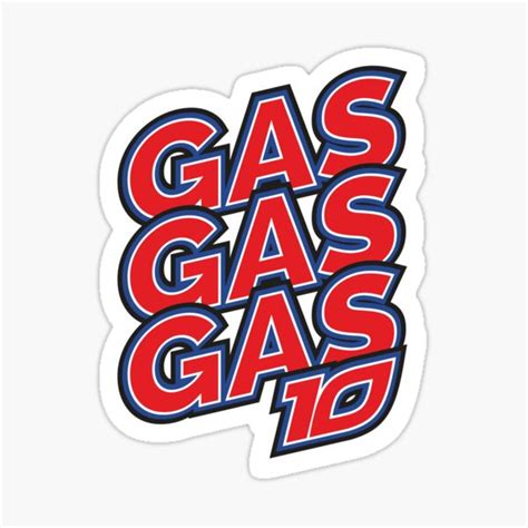 "Gas Gas Gas" Sticker for Sale by SpeedFreakTees | Redbubble