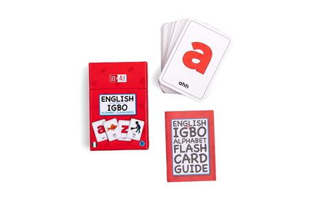 English to Igbo Alphabet Flashcards - Lex and Ace