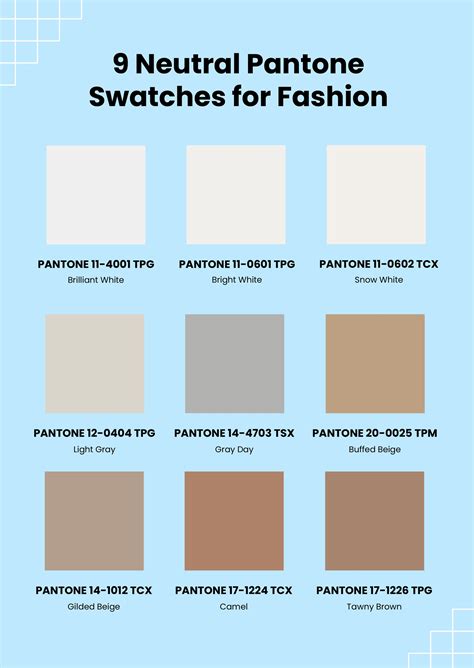 Pantone Matching System Color Chart in Illustrator, PDF - Download ...