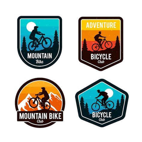 Free Vector | Detailed cyclist bike logo template