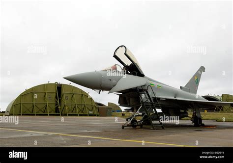 Typhoon F2 - Eurofighter Fast Jet - 3 Squadron Royal Air Force outside ...