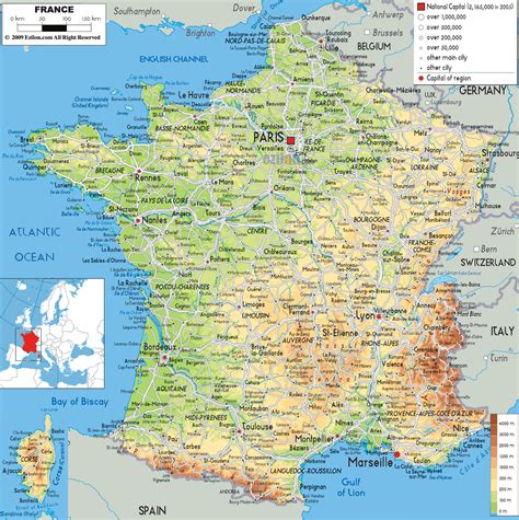 Maps of France | Detailed map of France in English | Tourist map of ...