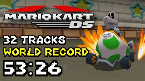 Mario Kart DS - 32 Tracks Speedrun World Record in 53:26 - YouTube