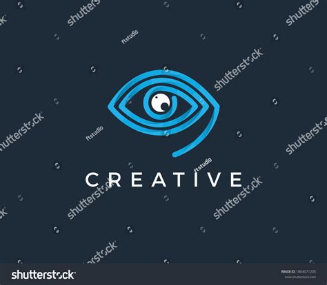 Red Eye Icon Vector Trendy Flat Stock Vector (Royalty Free) 1804071205 ...