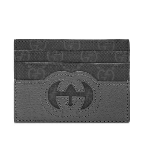 Gucci Men's Layered Card Wallet in Black Gucci