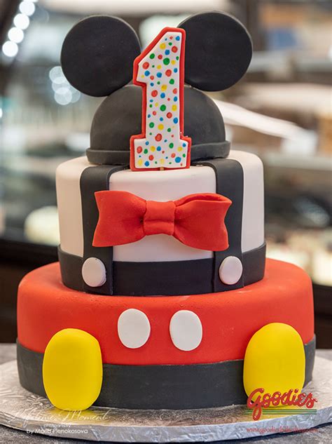 Mickey Mouse First Birthday Cake Goodies Bakeshop Winnipeg