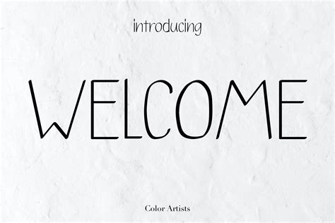 Welcome Font by MyFontsShop · Creative Fabrica