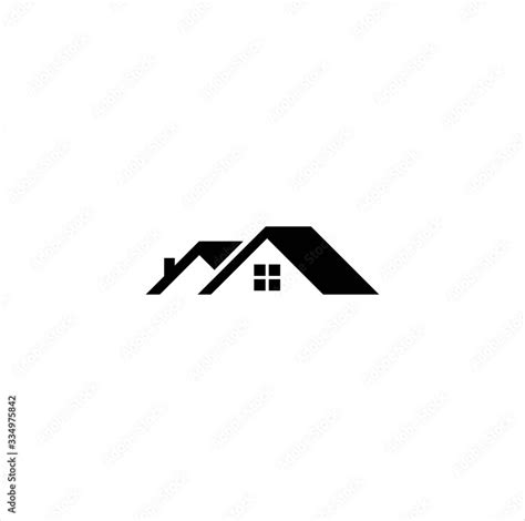 Real Estate Logo Roof Design Vector Illustration Stock vector image ...