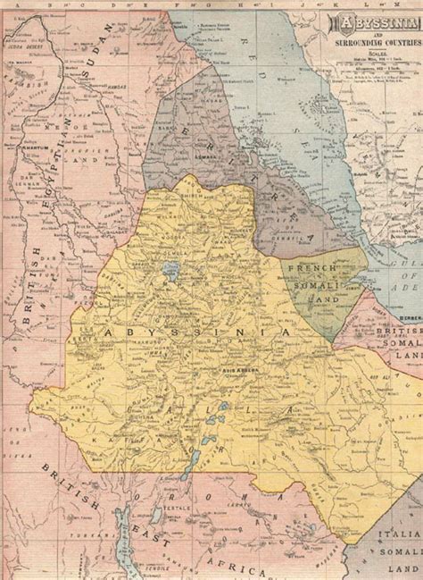 Rand McNally (1904). “Abyssinia and Surrounding Countries”, from Atlas ...