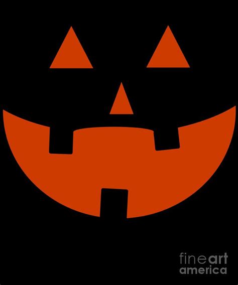 Funny Halloween Pumpkin Smiley Face Jack O Lantern Digital Art by Jose ...