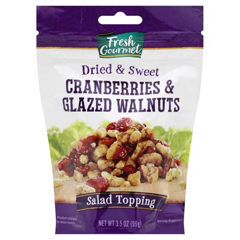 Save on Fresh Gourmet Salad Toppings Dried & Sweet Cranberries & Glazed ...