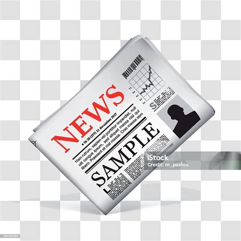 Blank Newspaper Vector Illustration Stock Illustration - Download Image ...