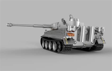 Rc Tiger tank Wip 1:4 scale — polycount