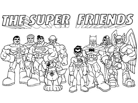 Dc Super Friends Coloring Pages at GetColorings.com | Free printable ...