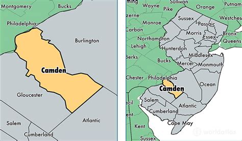 Camden County, New Jersey / Map of Camden County, NJ / Where is Camden ...