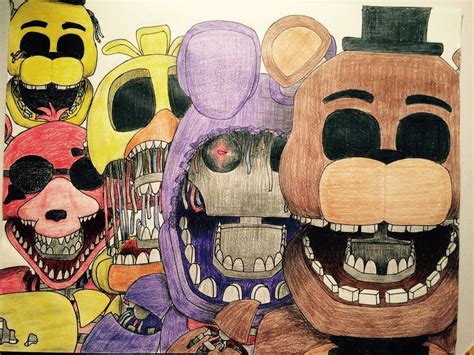 Five nights at freddy s как нарисовать