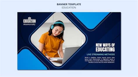 Free PSD | Education banner template