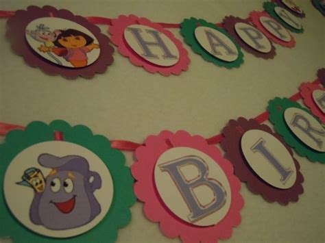 Dora Birthday banner | 2nd birthday parties, Birthday party themes ...