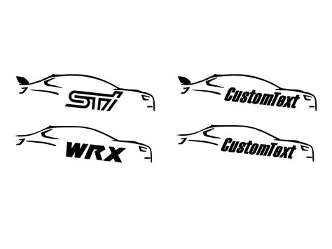 Silhouette Decal for Subaru WRX/STI custom Option Available - Etsy