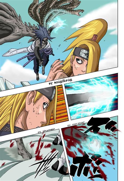 Sasuke Vs Deidara In Color by KyleSasuke on DeviantArt