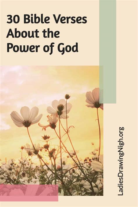 30 Bible Verses About the Power of God - Ladies Drawing Nigh