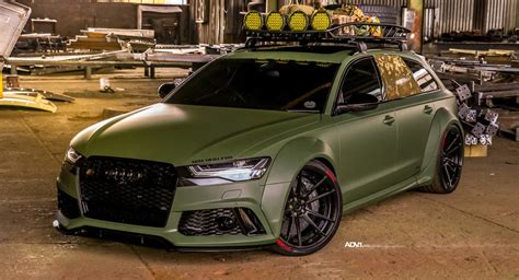 Army Green Wide-Body Audi RS6 Avant Is Ready For The Apocalypse | Carscoops