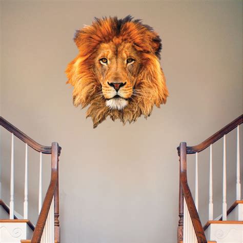 Lion Wall Decal - African Wall Decal Murals - Primedecals