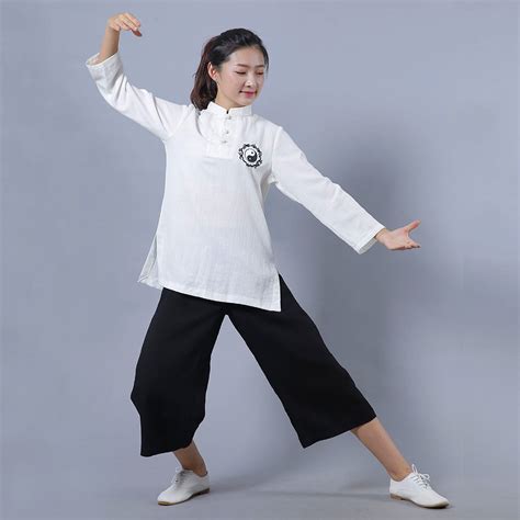 Yin Yang Embroidery Chinese Traditional Uniform for Summer - Qi Gong ...