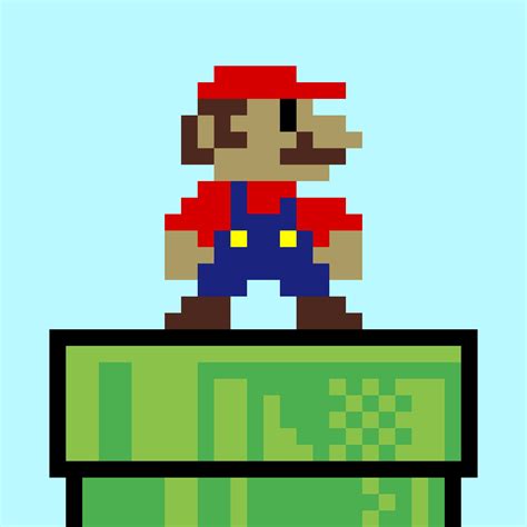 Pixilart - Mario 8-Bit Pixel Art by Pattison