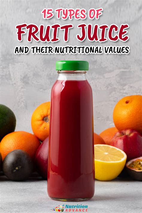 15 Types of Fruit Juice and Their Nutritional Values - Nutrition Advance