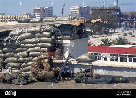 Vlore, Albania, operation Alba of Italian Armed Forces after the civil ...