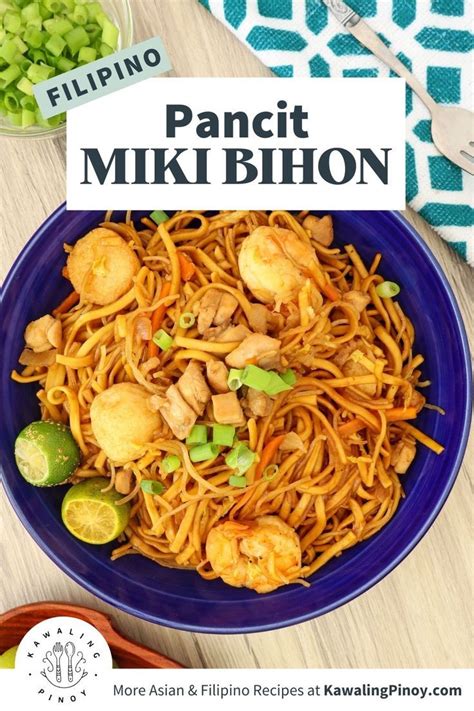 Miki Bihon | Recipe | Phillipino food, Fresh egg noodles, Cooked vegetables