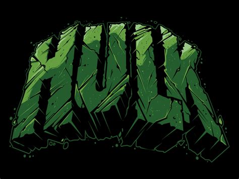 Hulk Lettering Hulk Smash Hulk Vector Marvel Illustration Custom by ...