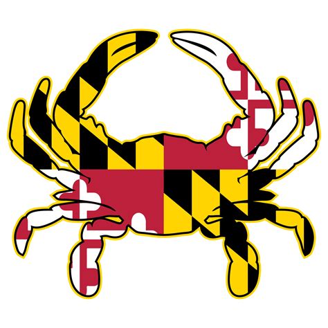 Maryland Flag Crab Isolated Vector Illustration 460989 Vector Art at ...