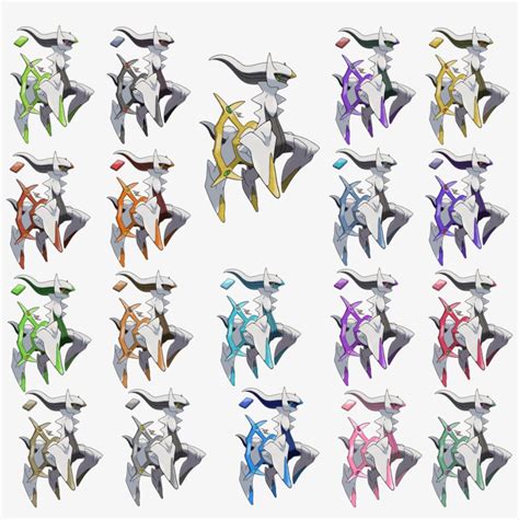 Arceus All Plates - All Arceus Forms Transparent PNG - 1731x1653 - Free ...