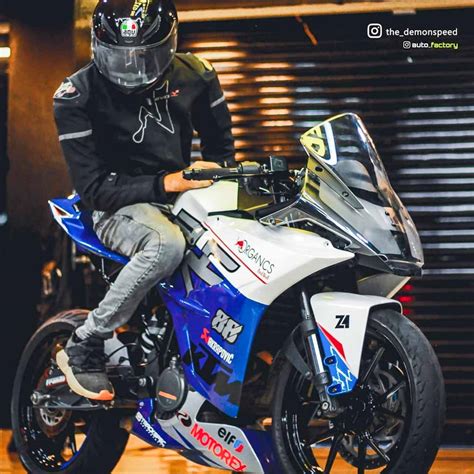 KTM RC 200 modified by owner in Kerala - Gets styling upgrade, new colour